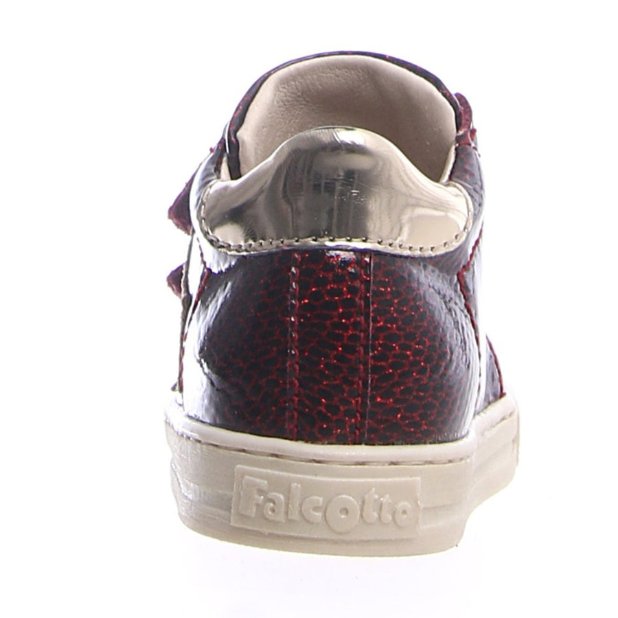Falcotto Boy's & Girl's Sasha Vl Florida Shine/St. Zebra Fashion Sneakers - Lam Bordeaux/Platino