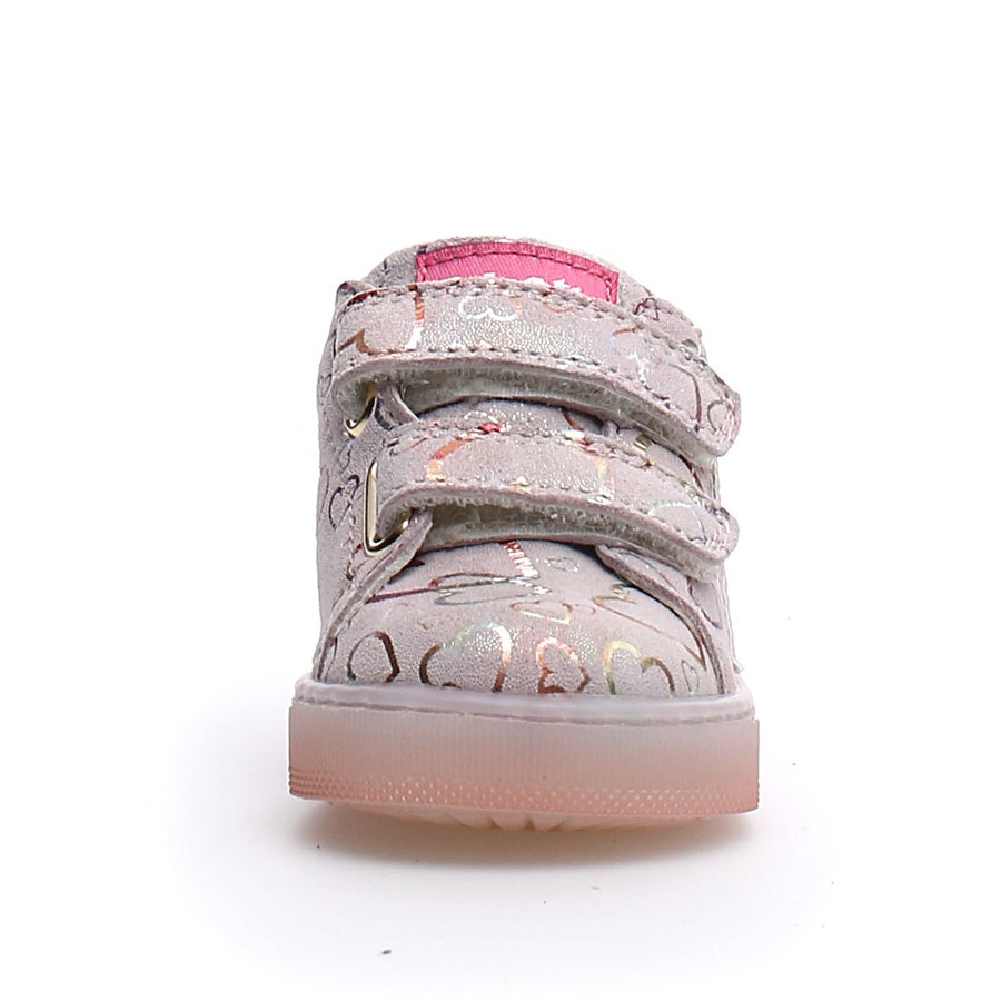 Falcotto Girl's Sasha Vl Suede Big Hearts Iridescent Fashion Sneakers - Multi/Pink