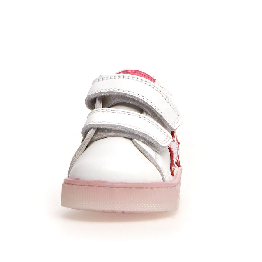 Falcotto Girl's Sasha VL Brus Fashion Sneakers - White/Paglia