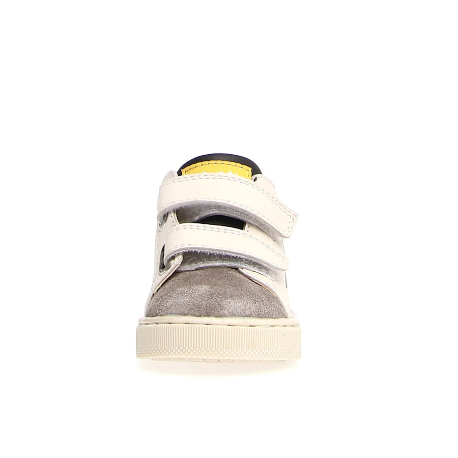 Naturino Falcotto Boy's and Girl's Selty Fashion Sneakers, Dark Grey/Milk/Yellow Fluo