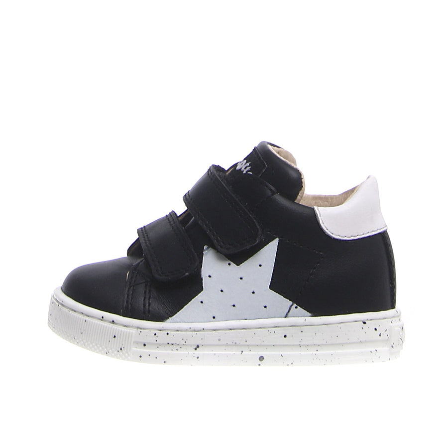 Falcotto Boy's and Girl's Venus Vl Star Sneaker Shoes - Black/White