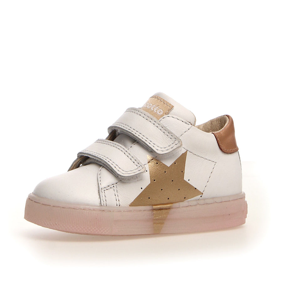 Falcotto Girl's Venus Vl Star Sneaker Shoes - White/Rose