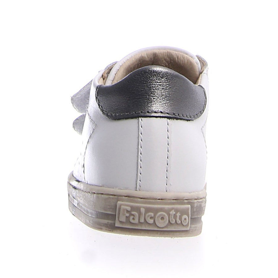 Naturino Falcotto Boy's and Girl's Venus Vl Star Sneaker Shoes - White/Inox
