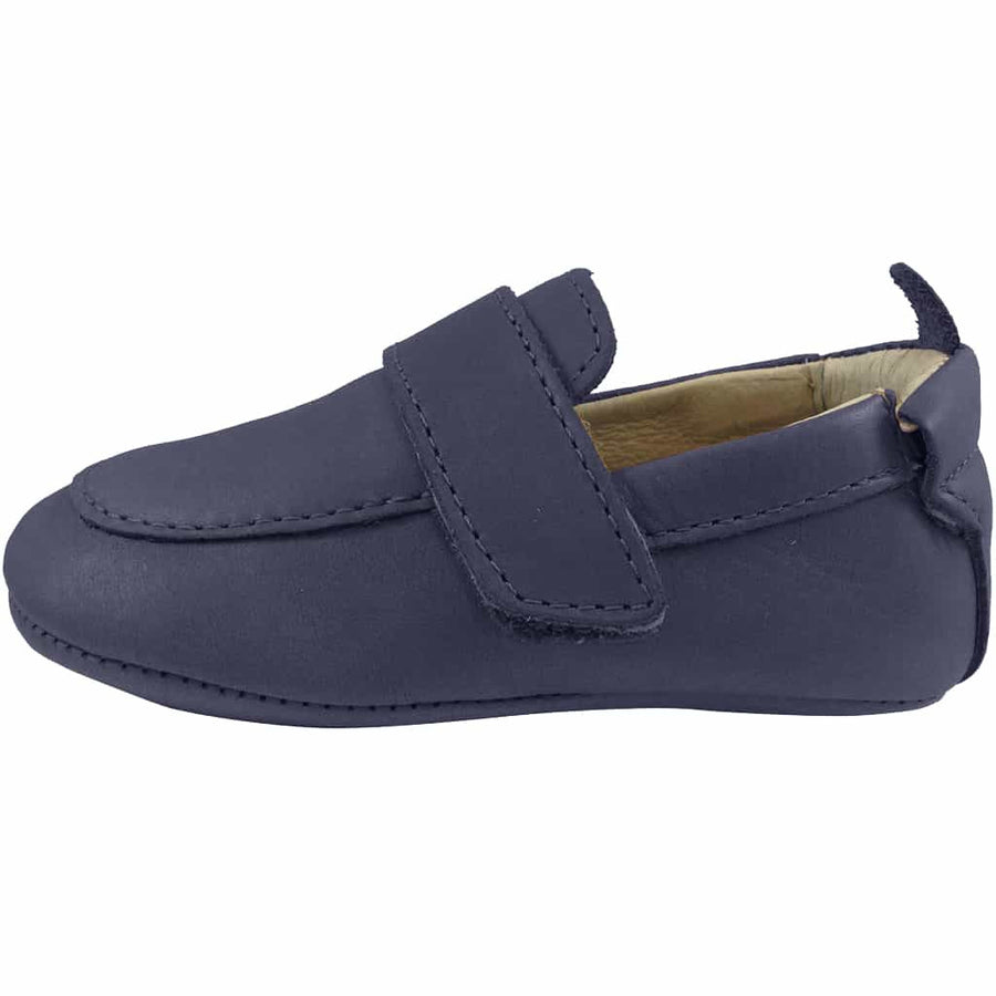 Old Soles Boy's 043 Global Navy Leather Loafer Shoe