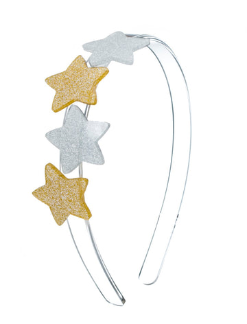 Lilies & Roses NY Gold and Silver Star Headband