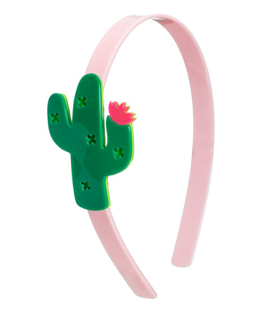 Lilies & Roses NY Girl's Cactus Light Pink Headband