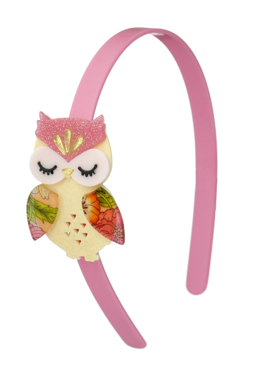 Lilies & Roses NY Owl Pink Headband