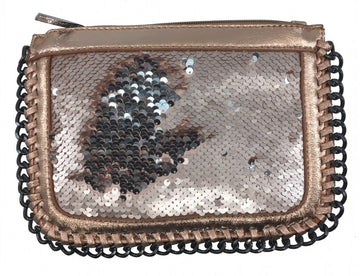 Bari Lynn Girl's Rose Gold Reversible Sequin Chain Handbag