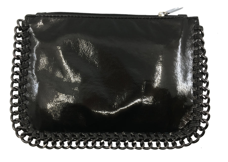 Bari Lynn Girl's Reversible Sequin Black Chain Handbag