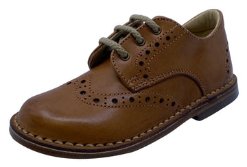 Eureka Boy's and Girl's Box Naturale Handcrafted Leather Oxford