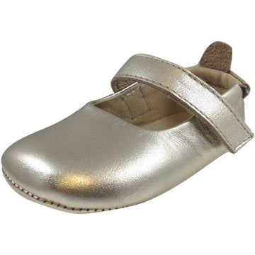 Old Soles Girl's 022 Gold Leather Gabrielle Mary Jane - Just Shoes for Kids
 - 1