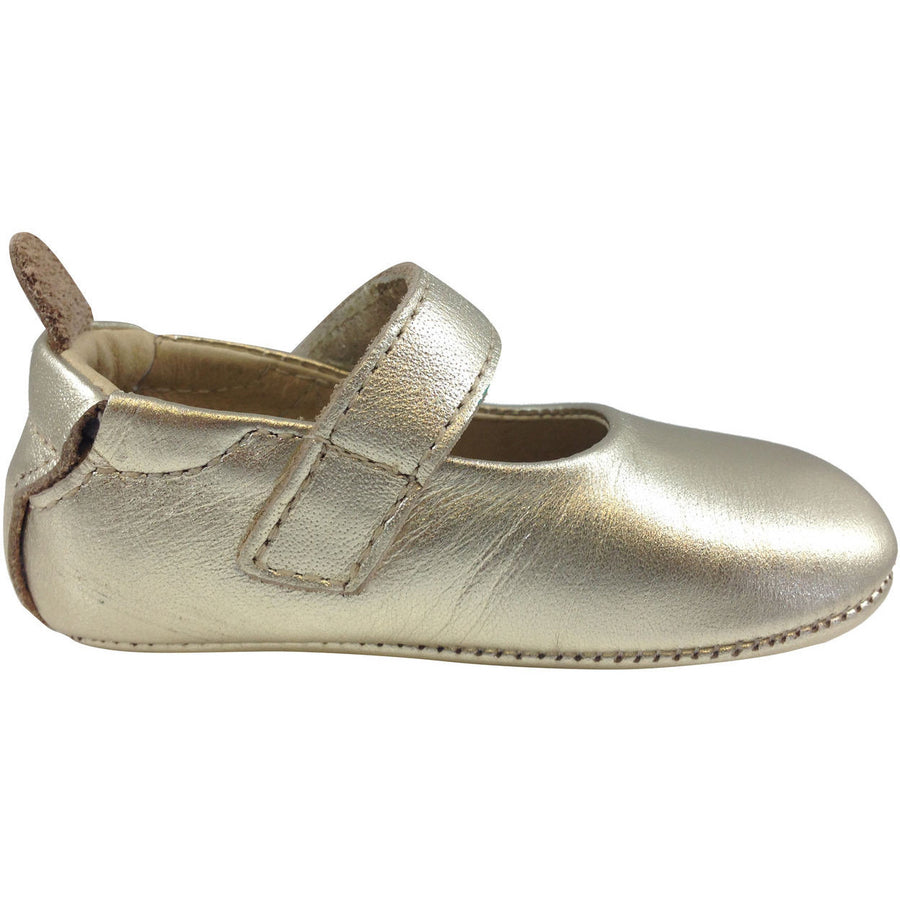 Old Soles Girl's 022 Gold Leather Gabrielle Mary Jane - Just Shoes for Kids
 - 5
