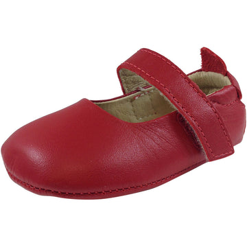 Old Soles Girl's 022 Red Leather Gabrielle Mary Jane - Just Shoes for Kids
 - 1