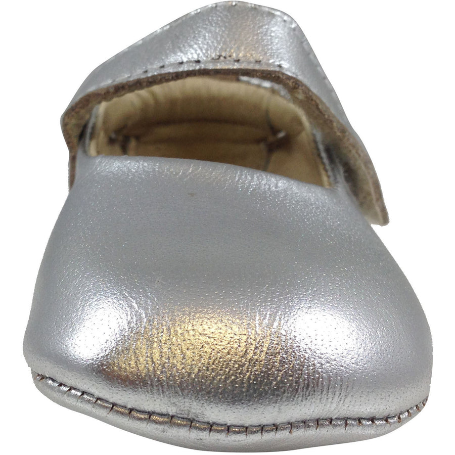 Old Soles Girl's 022 Silver Leather Gabrielle Mary Jane - Just Shoes for Kids
 - 6