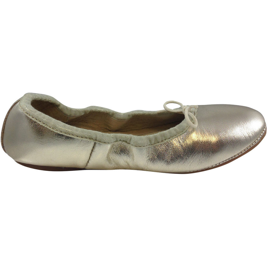 Old Soles Girl's Gold Cruise Ballet Flat - Just Shoes for Kids
 - 4