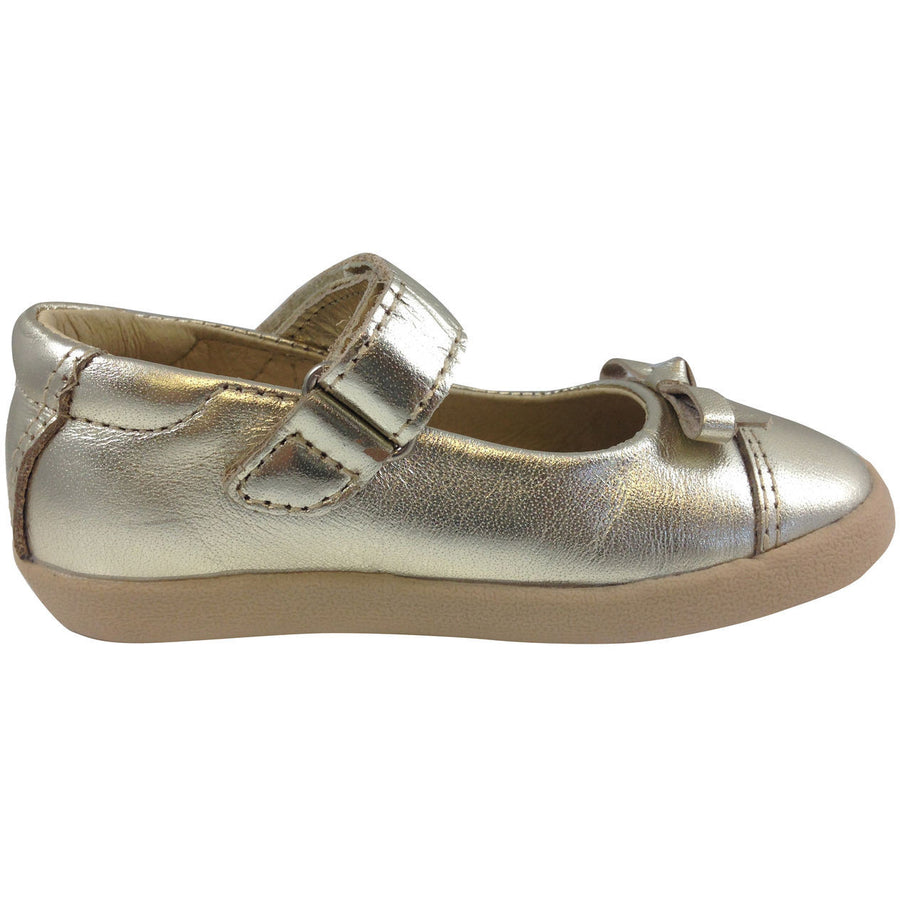 Old Soles Girl's 313 Gold Sista Flat - Just Shoes for Kids
 - 4