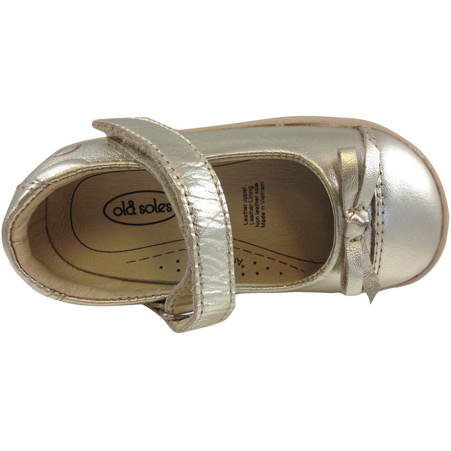 Old Soles Girl's 313 Gold Sista Flat - Just Shoes for Kids
 - 6
