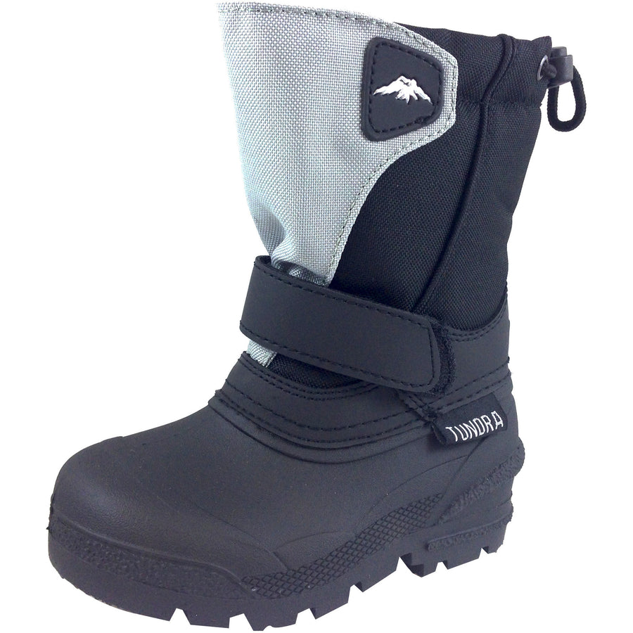 Tundra Boy's & Girl's Black/Grey Quebec Snow Boot