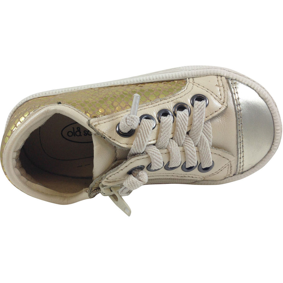 Old Soles Girl's and Boy's 1031 Gold Glam Jogger - Just Shoes for Kids
 - 5