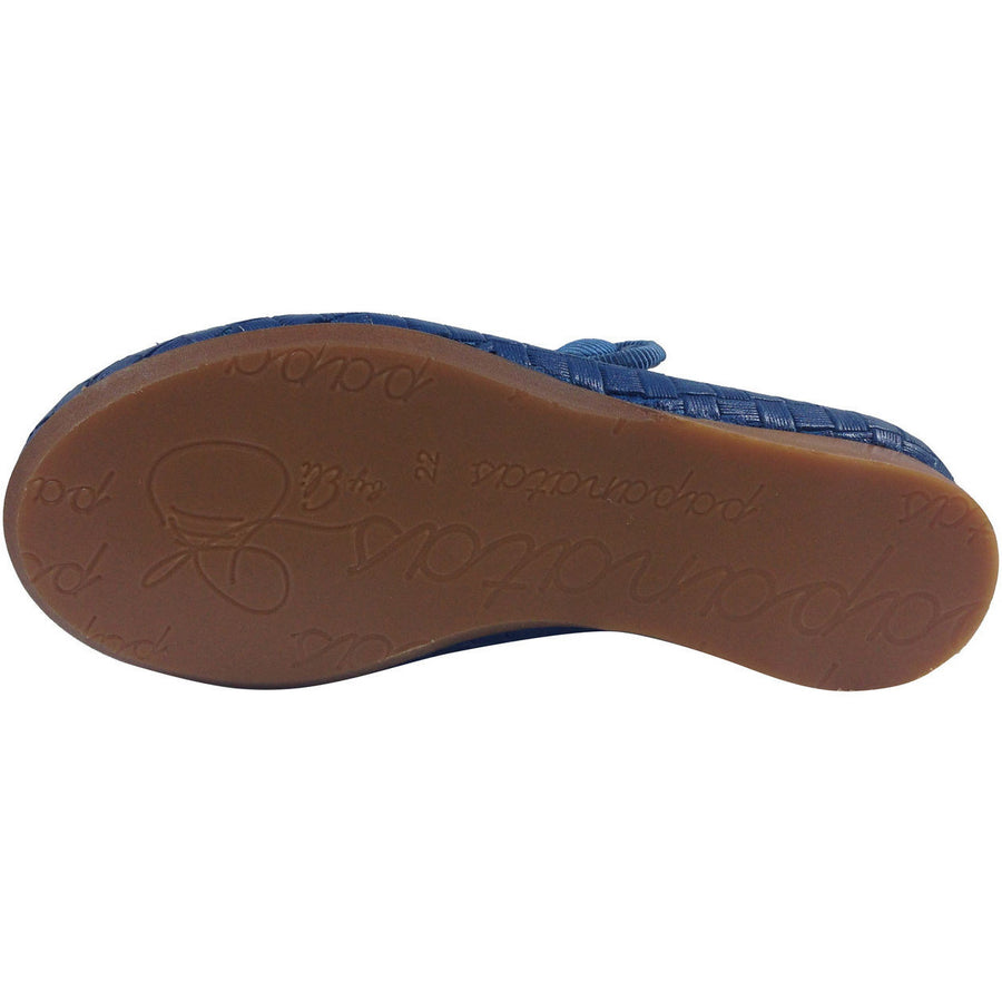 Papanatas by Eli Girl's Blue Cloe Mary Jane Flats - Just Shoes for Kids
 - 5