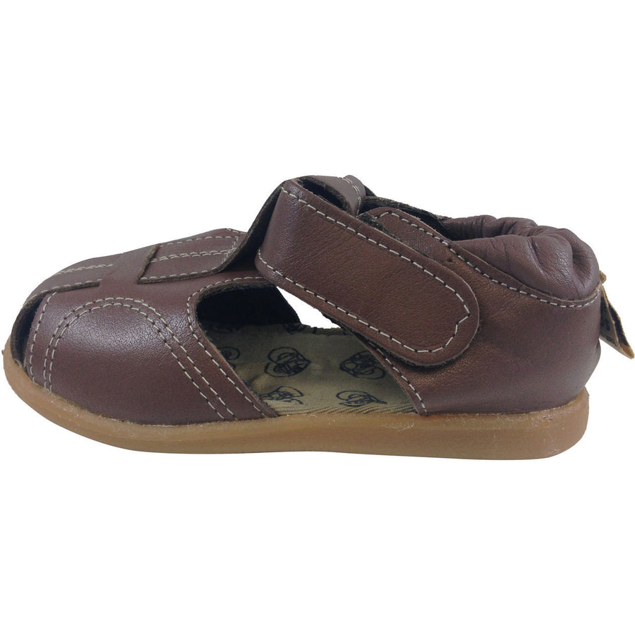 Shooshoos Boy's Brown Peanut Butter Fisherman Sandal - Just Shoes for Kids
 - 3