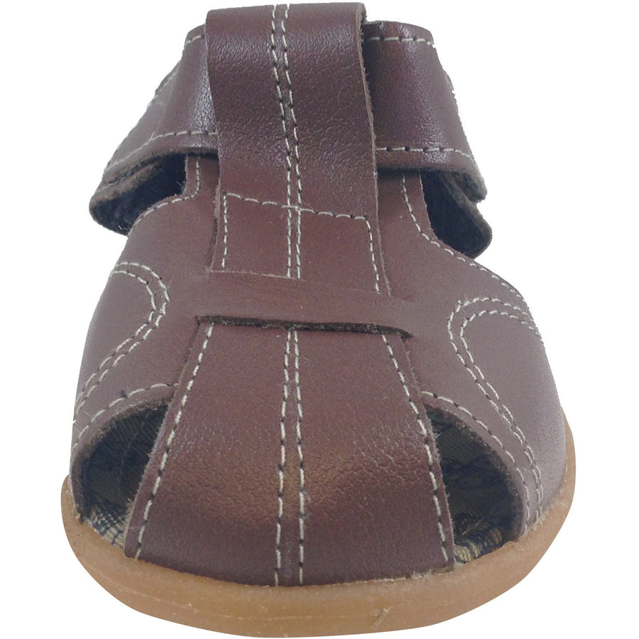 Shooshoos Boy's Brown Peanut Butter Fisherman Sandal - Just Shoes for Kids
 - 5