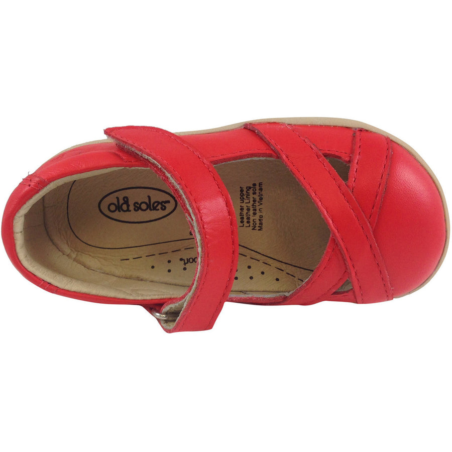 Old Soles Girl's Chianti Bright Red Flat - Just Shoes for Kids
 - 4