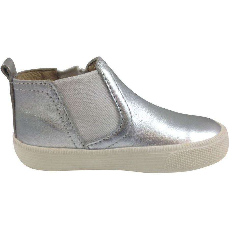 Old Soles Girl's and Boy's The Local 1033 Silver Leather Hightops - Just Shoes for Kids
 - 2