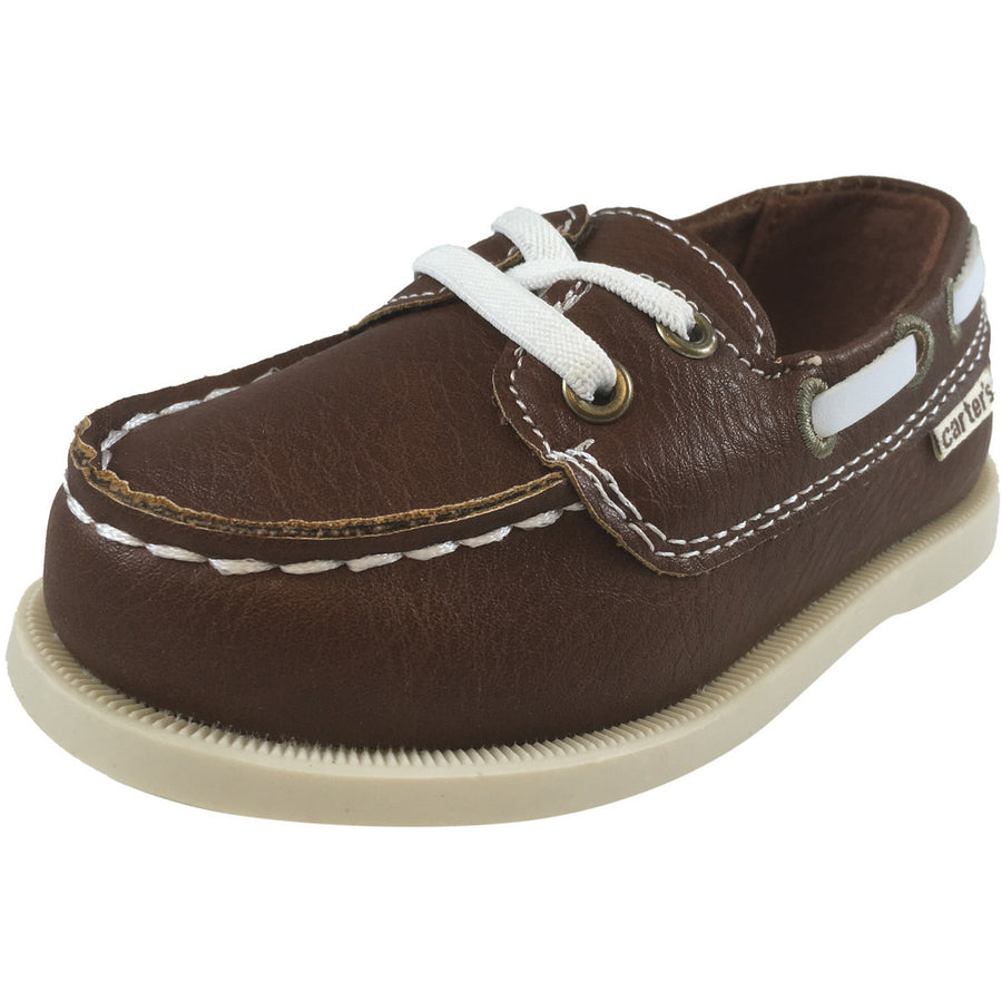 Carter's Boy's Ian Brown Slip On Classic Boat Shoe Loafer