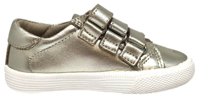 Old Soles Boy's & Girl's Urban Markert Gold Leather Sneaker Shoe