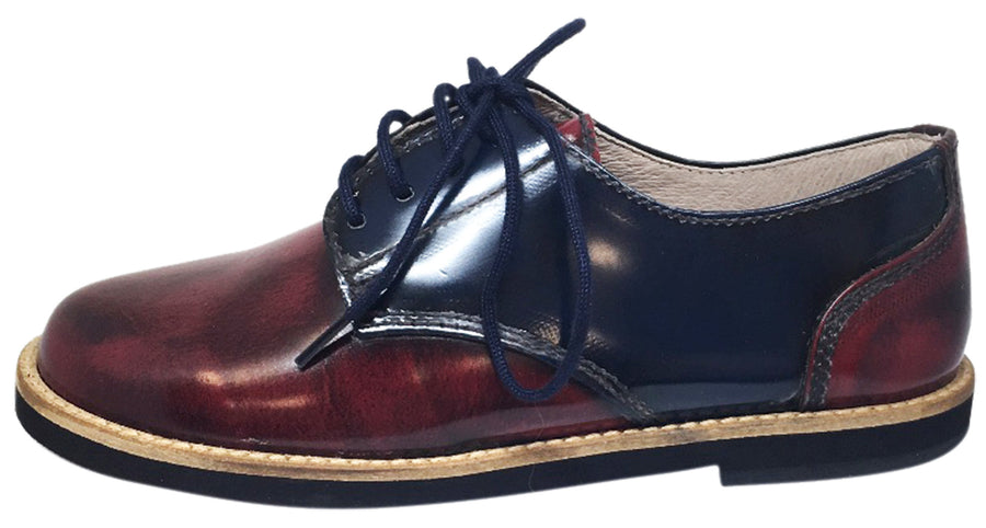 Hoo Shoes Boy's and Girl's Mark's Smooth Patent Leather Navy Burgundy Just Shoes for Kids Hoo Shoes Boy's and Girl's Mark's Smooth Patent Leather Navy Burgundy Just Shoes for Kids