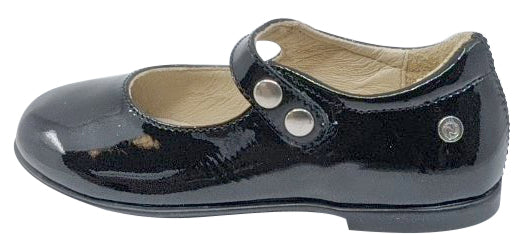 Naturino Girl's Ovindoli Vernice Flat Shoes, Nero