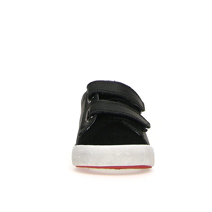Naturino Girl's & Boy's Annie Vl Suede Calf Sneakers - Black/Pacific