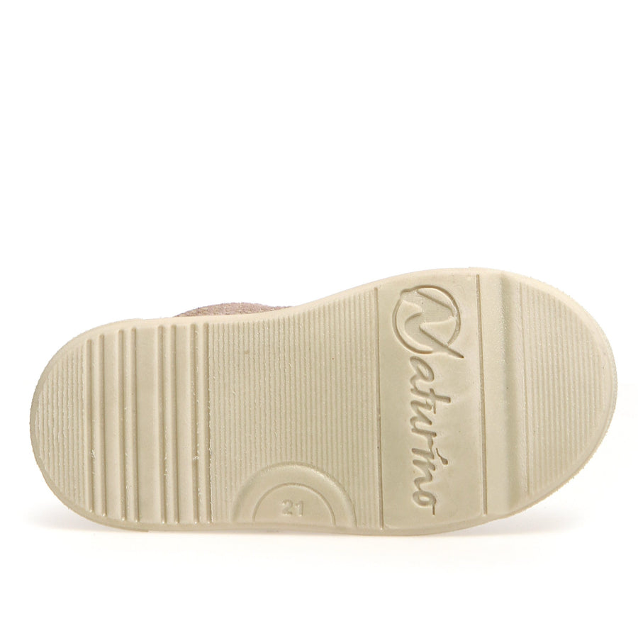 Naturino Girl's Clarendon VL Sneakers - Cipria/Taupe/Platinum