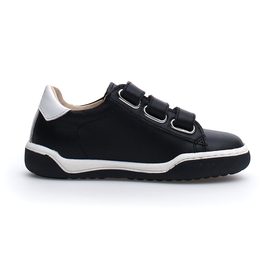 Naturino Boy's and Girl's Cliff Sneaker Shoes - Black/White