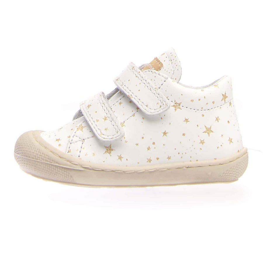 Naturino Girl's & Boy's Cocoon Vl Stars Glitter Sneakers - White