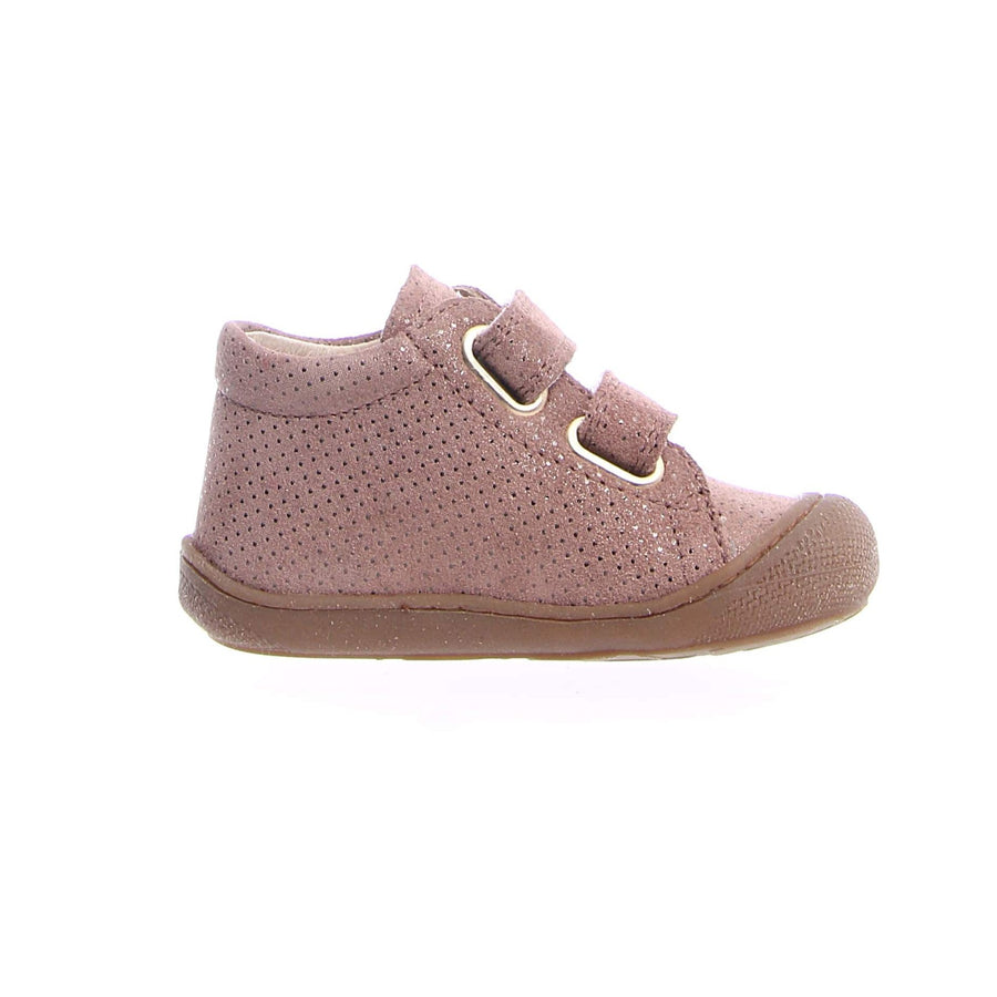 Naturino Girl's Cocoon Vl Suede Dots Sneakers - Rose