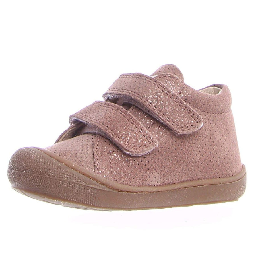 Naturino Girl's Cocoon Vl Suede Dots Sneakers - Rose