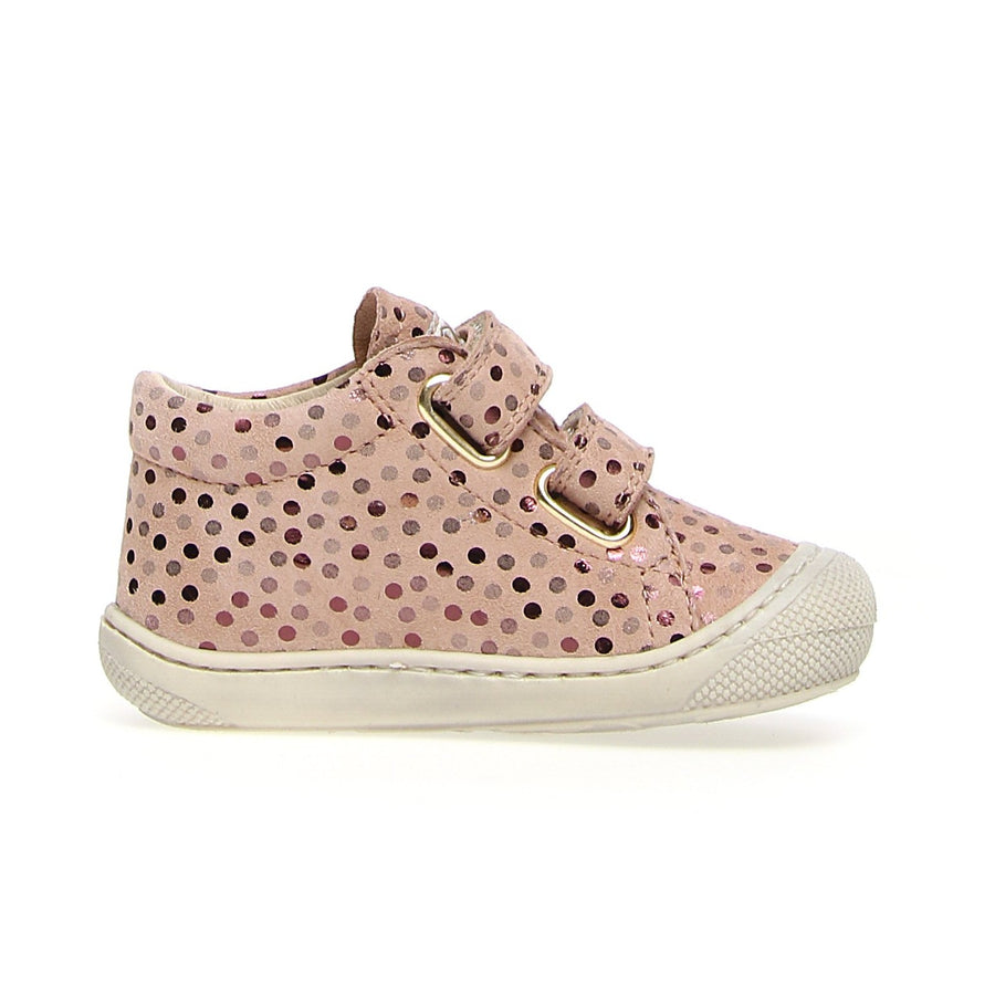Naturino Girl's Cocoon Vl Nappa Sh.Pois Sneakers - Rose
