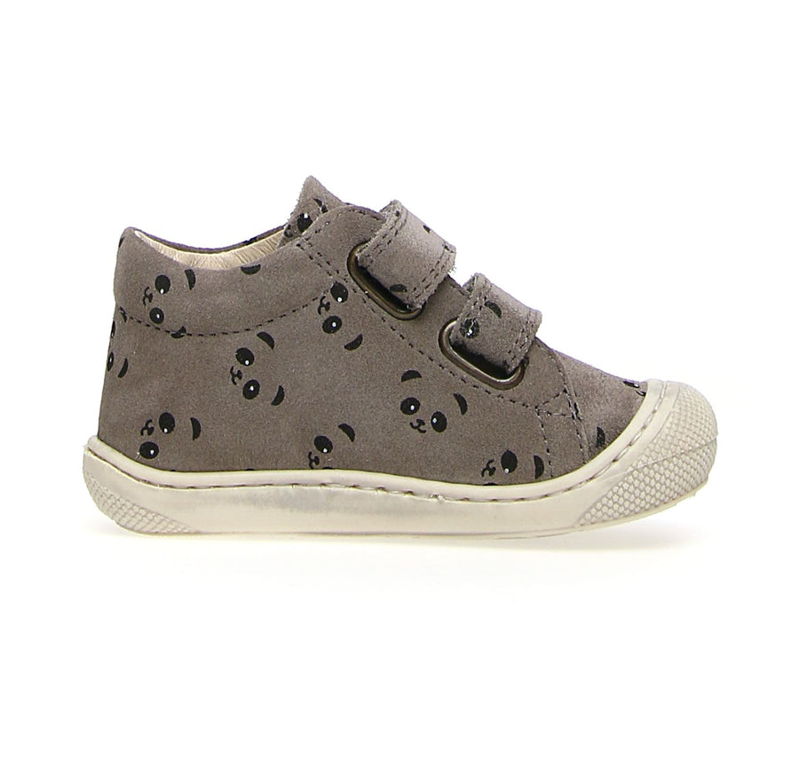 Naturino Girl's & Boy's Cocoon Vl Panda Sneakers - Dark Grey