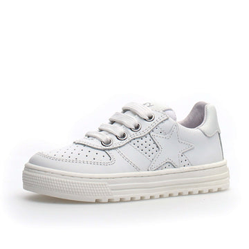 Naturino Girl's & Boy's Hess Zip Sneakers - White