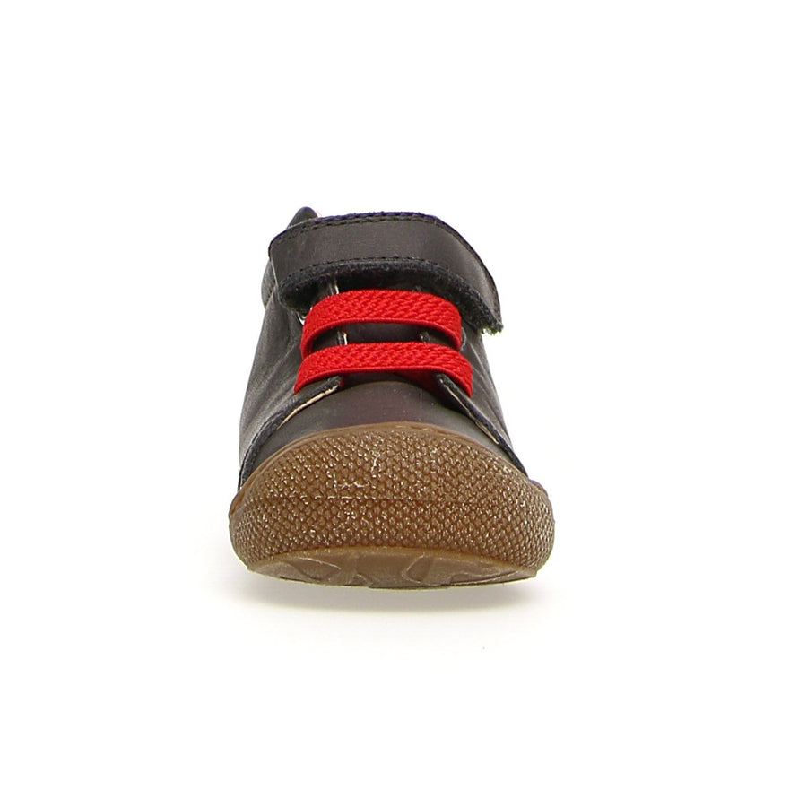 Naturino Girl's & Boy's Pichai Nappa Spazz. Sneakers - Anthracite/Red