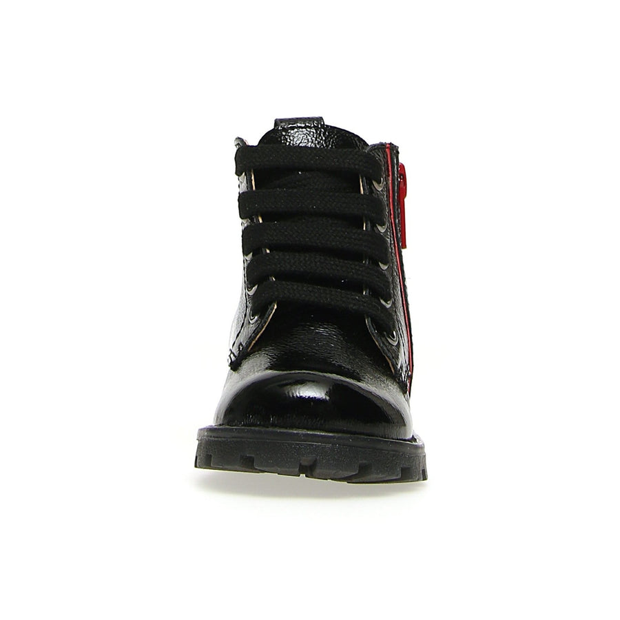 Naturino Girl's & Boy's Root Naplak Boot Shoes - Black