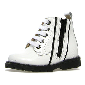 Naturino Girl's Root Naplak Boot Shoes - White