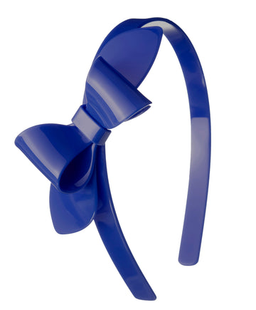 Lilies & Roses NY Navy Blue Bow Headband