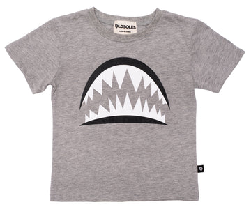 Old Soles Pearly Whites T-Shirt Grey Marl Boy's