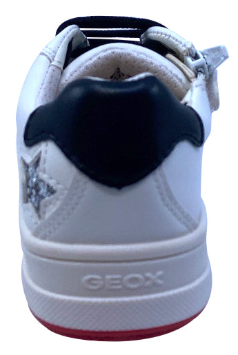 Geox Respira Girl's J Rebecca Sneaker Shoes, White