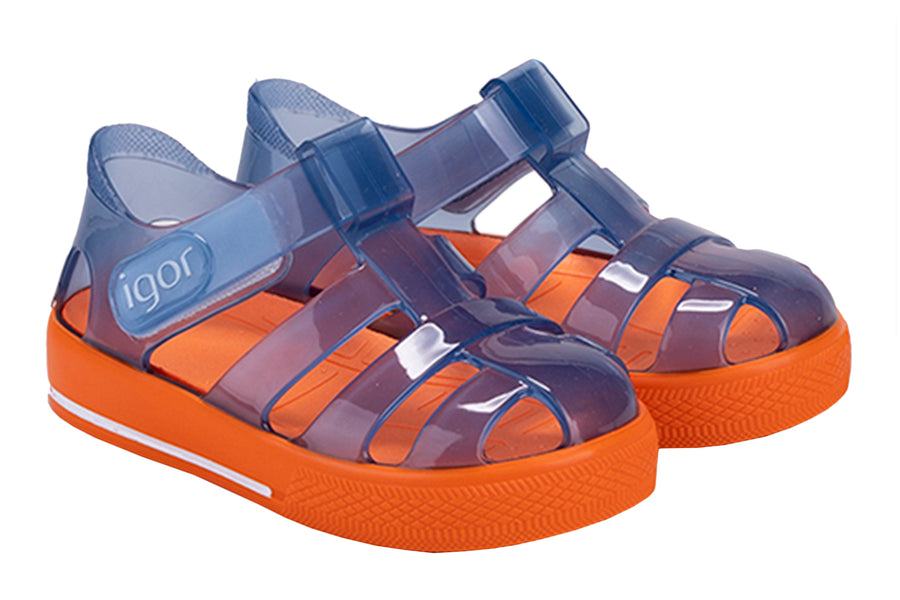 Igor Boy's and Girl's Nico Sandal - Celeste – Just Shoes for Kids