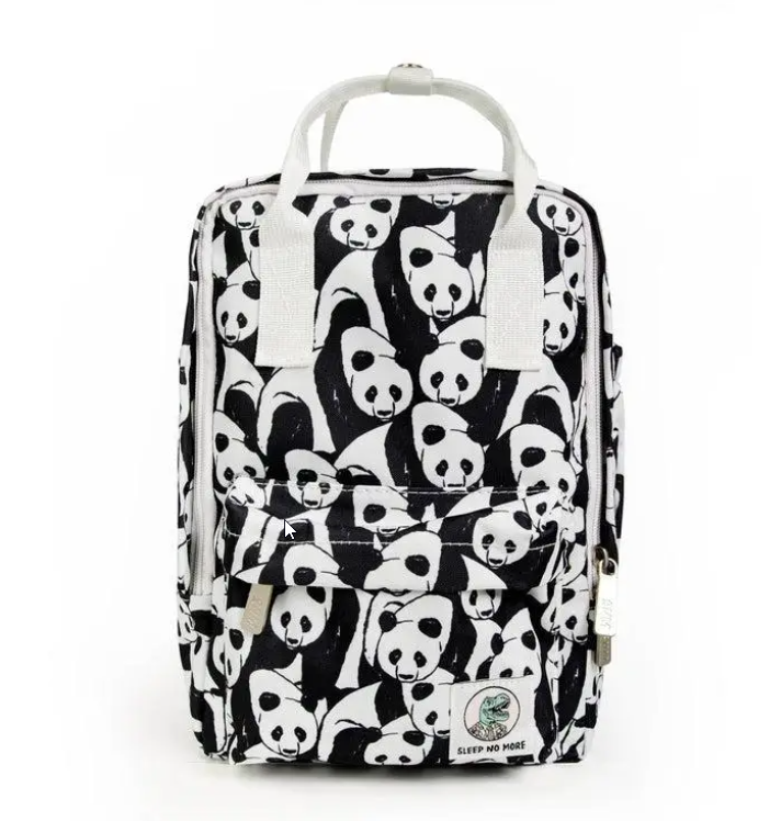 Sleep No More Preschool Backpack, Panda Print