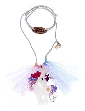 Lilies & Roses NY Unicorn Colorful Glitter Necklace